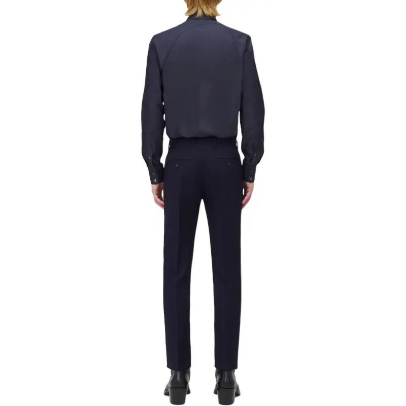 Alexander McQueen T Bar Shirt Men's Indigo-3