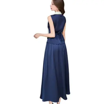 Icicofficial Skirt Set Women's Blue