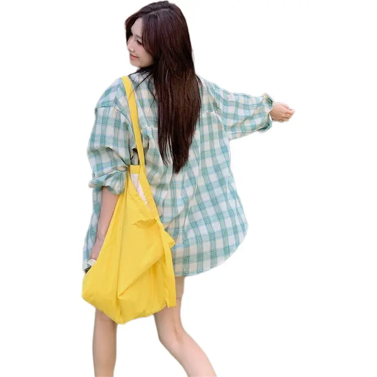 GOSO Shirts Women's Green Plaid-1