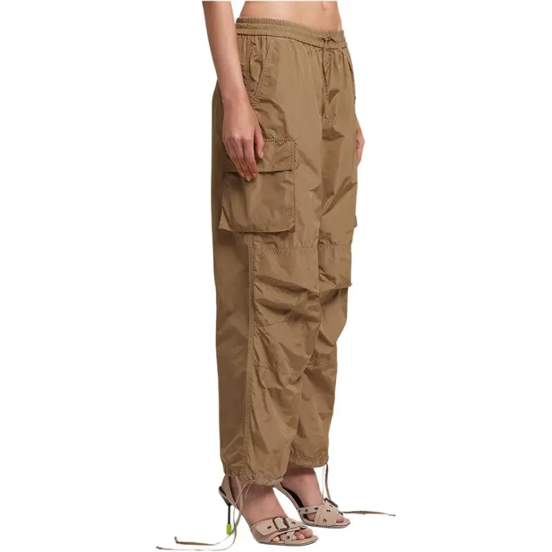 MSGM Wide Leg Drawstring Cargo Trousers-3