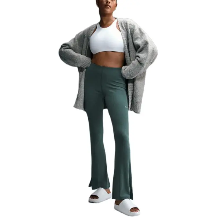 Nike Sportswear Chill Knit Women's Tight Mini-Rib Flared Leggings-1