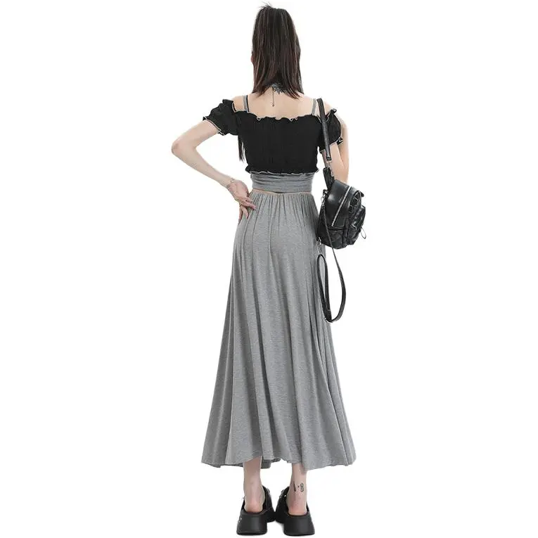 Ordifen Casual Long Skirt Women's-5