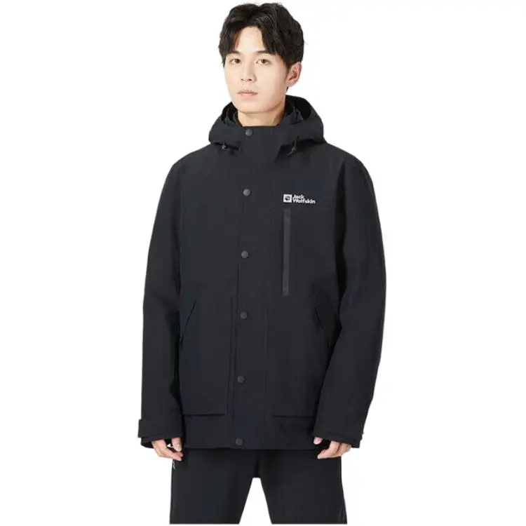 Jack Wolfskin Waterproof And Windproof Windbreaker Jacket Men's-7