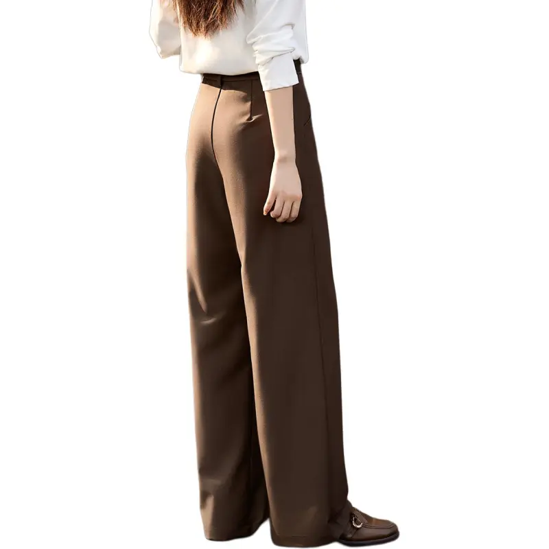 Mo Han Yi Mei Suit Trouser Women's Dark Coffee-3