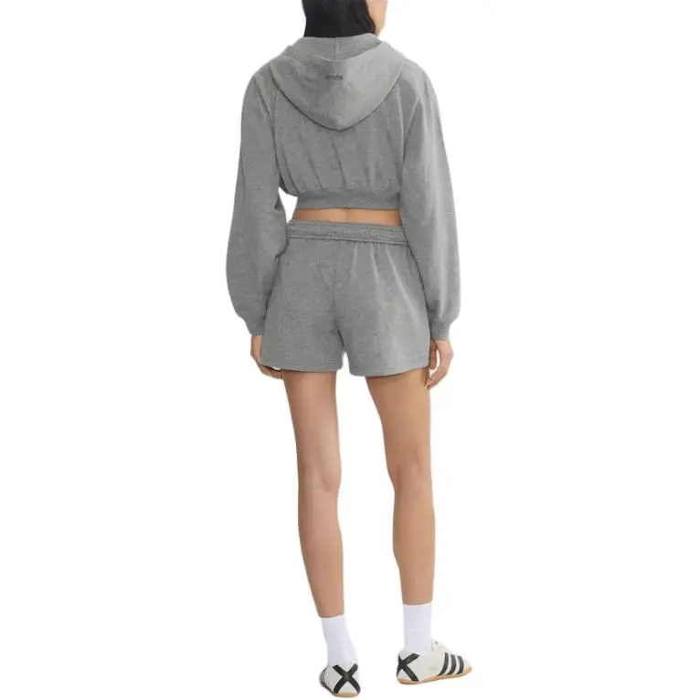 ARITZIA SS25 Aritzia Terry Sweatfleece Perfect Crop Zip Hoodie Sweatshirt Women's-2