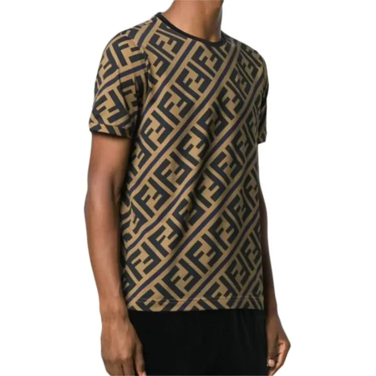 FENDI Ff Monogram Printed T shirt-3