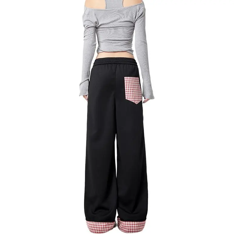 ADOONGA Casual Pants Unisex Black-3