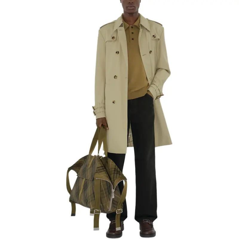 Burberry Double Breasted Belted Trench Coat-2
