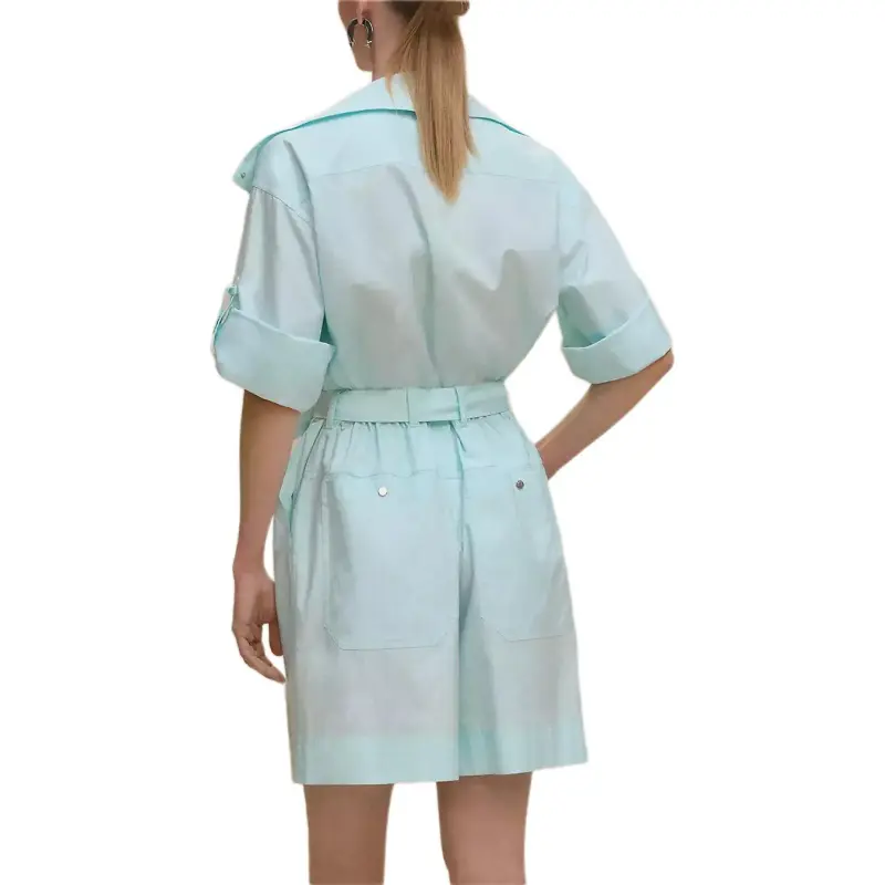 HERMES Jumpsuit Women's Light Blue-1