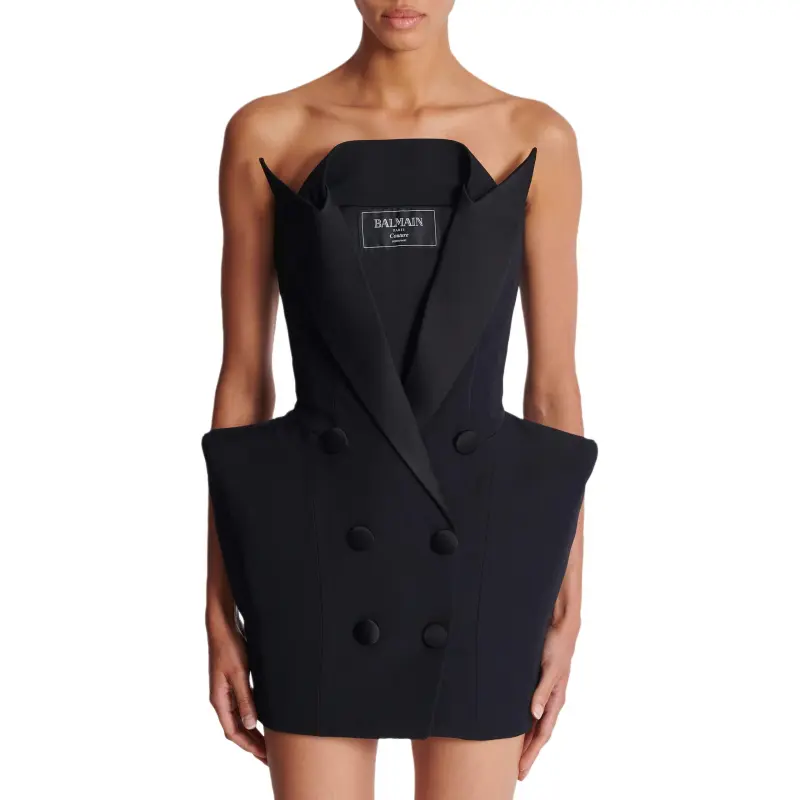 BALMAIN Wool Blazer Mini Dress-1