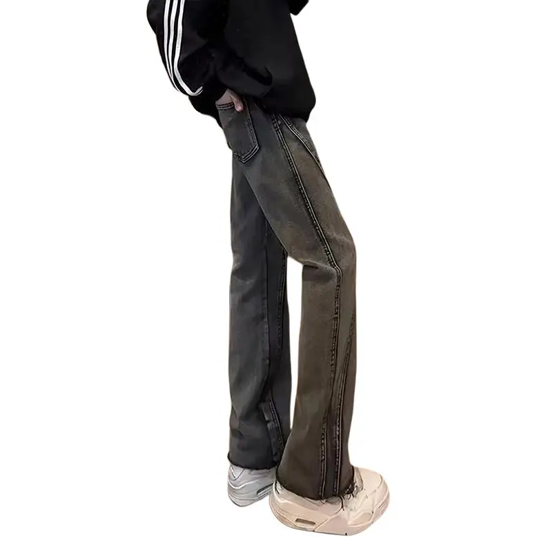 PVPVPV Jeans Unisex Black Gray Color-4