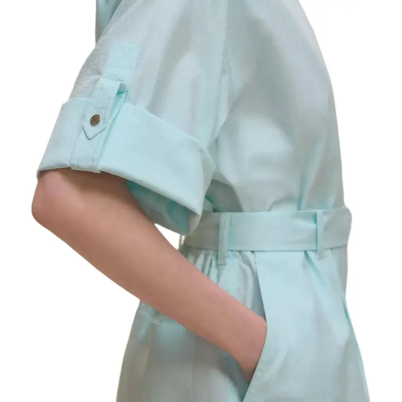 HERMES Jumpsuit Women's Light Blue-4