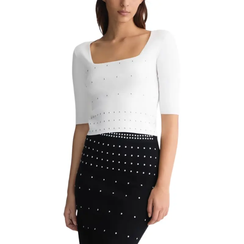 LIU·JO Studs embellished Top-1