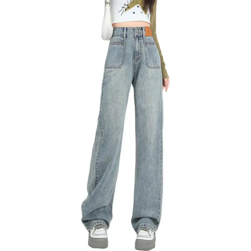 Weixi Jeans Women's Vintage Green-11