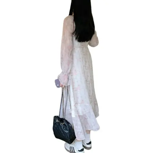 XIANSINIAO Long Sleeved Dress Women's