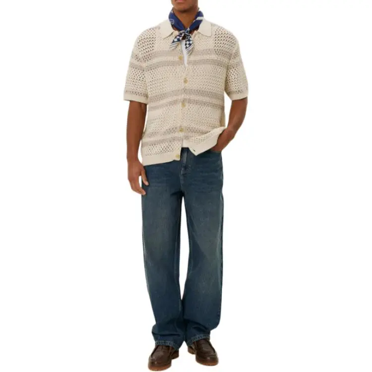 LES DEUX Shirts Men Khaki-2