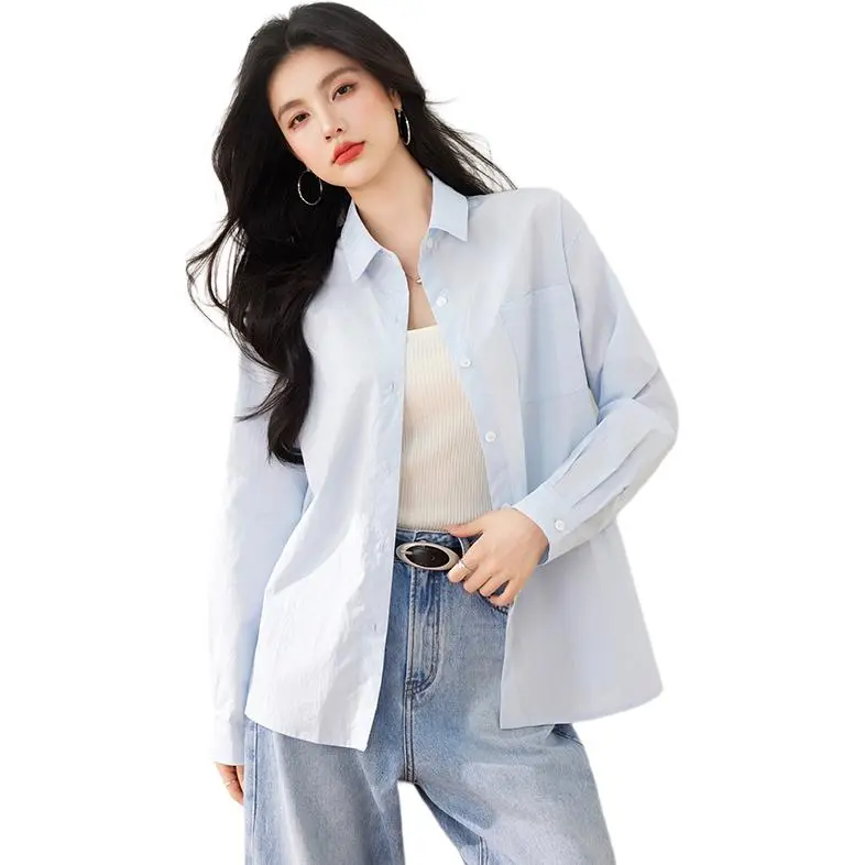 La Chapelle Shirt Women's Sky Blue-1