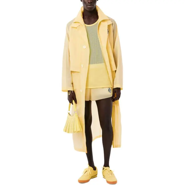 LACOSTE Rubberised logo Parka Coat-3