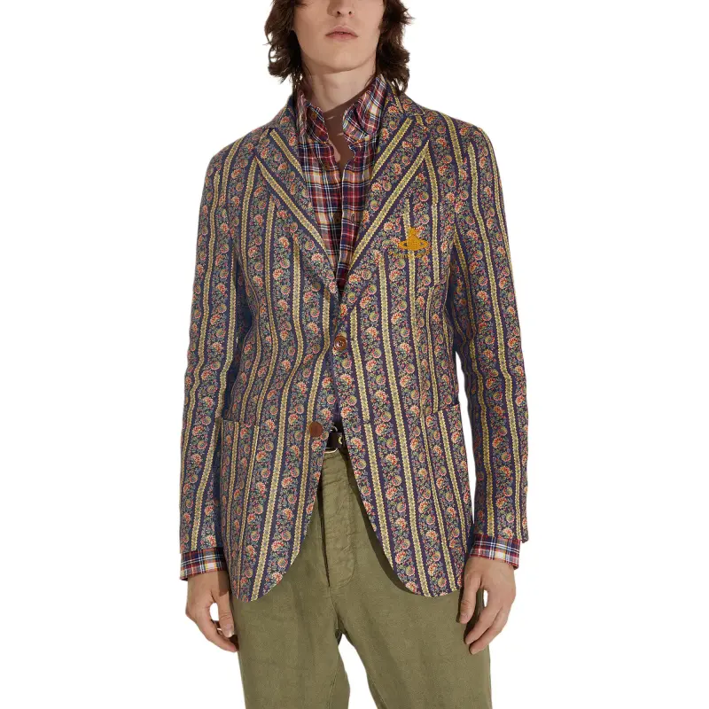 Vivienne Westwood Floral Striped Blazer-4