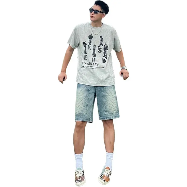 CORNILOT Denim Shorts Unisex Blue-1