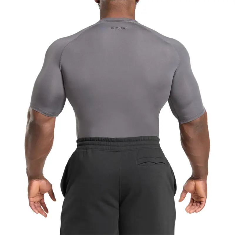 GYMSHARK Element Baselayer T Shirt Men's Dark Gray-1