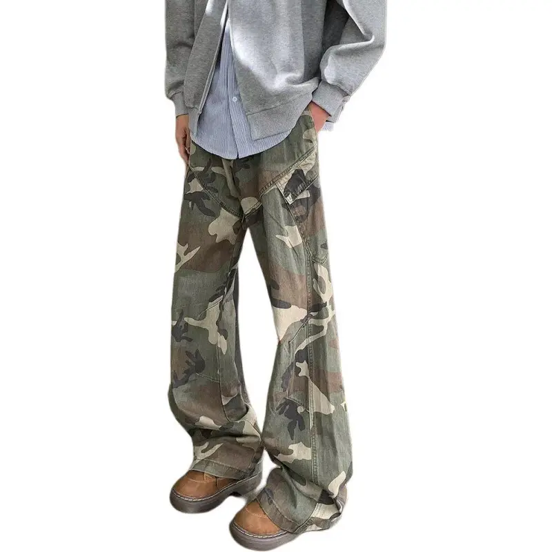 CORNILOT Casual Pants Unisex Camouflage-3