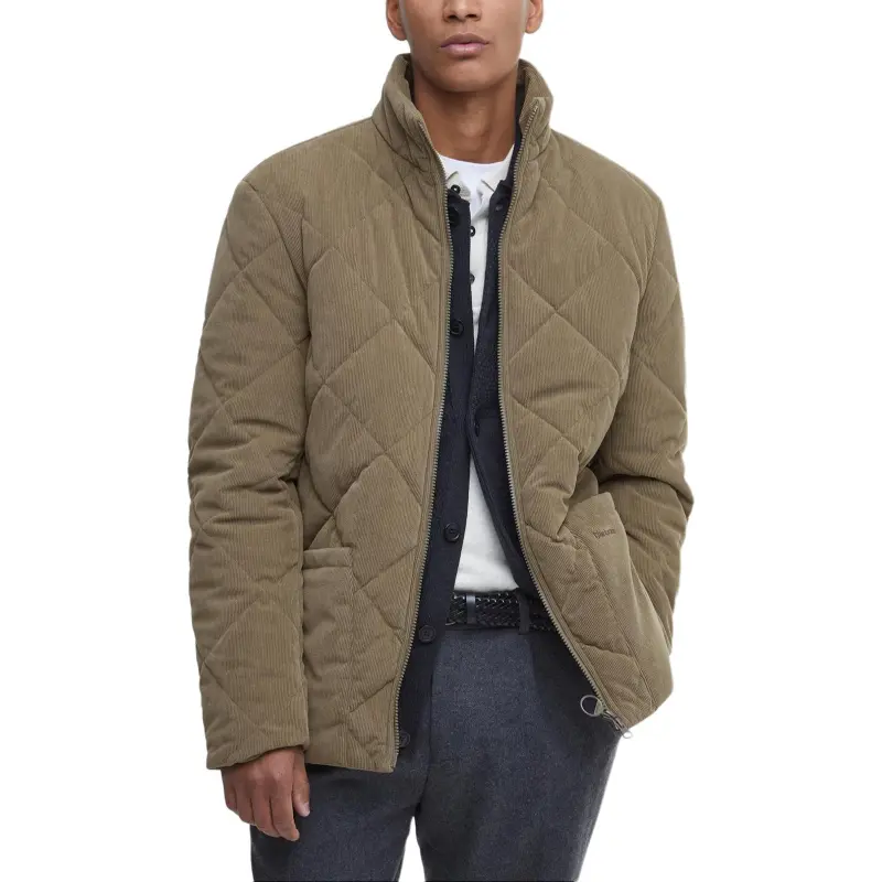 BARBOUR Cord Liddesdale FW24 Puffer Jacket Men's Camel-2