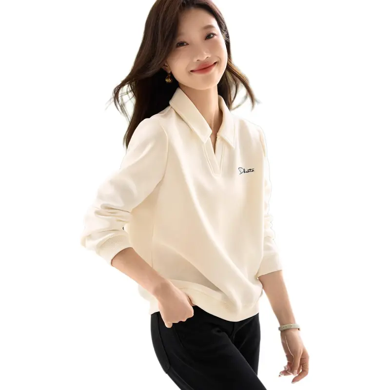 Mo Han Yi Mei FW24 Sweatshirt Women's Ecru-3