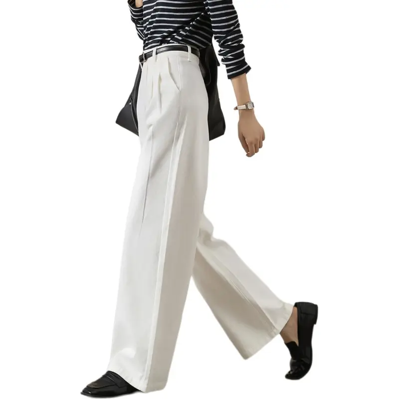 Mo Han Yi Mei Jeans Women's White-5