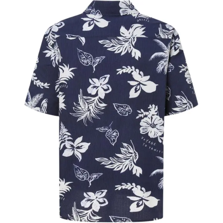 HAZZYS Shirts Men Marine Blue-1