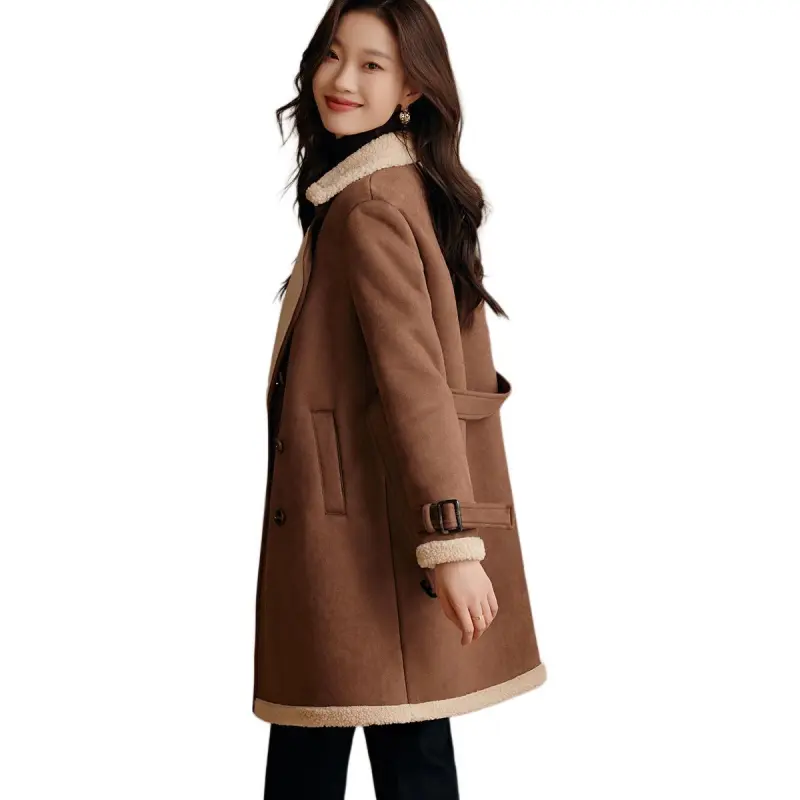 Mo Han Yi Mei Coat Women's Khaki-2