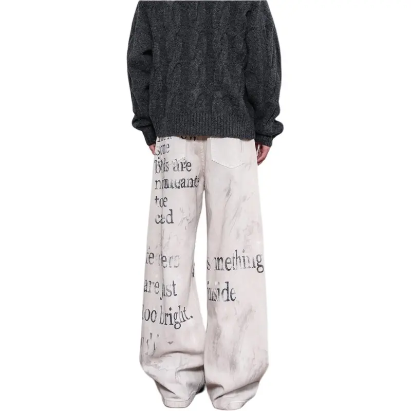 FASTFISH Jeans Unisex White-1