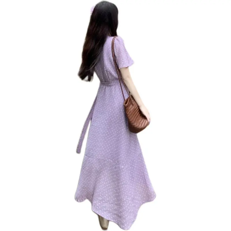 Mu Xiao Xin Short Sleeved Dress Women's-2