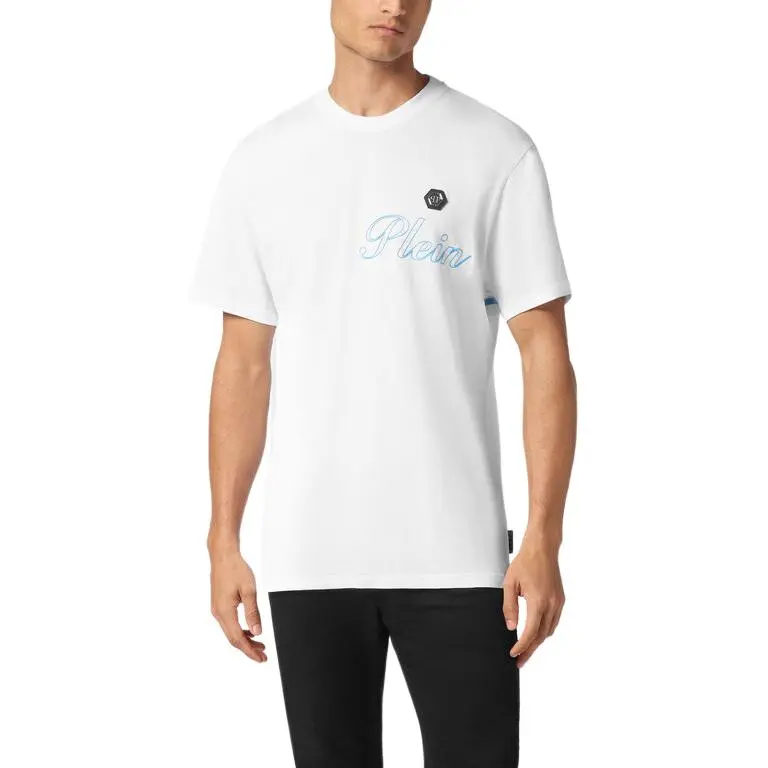 PHILIPP PLEIN Logo print Cotton T shirt-1