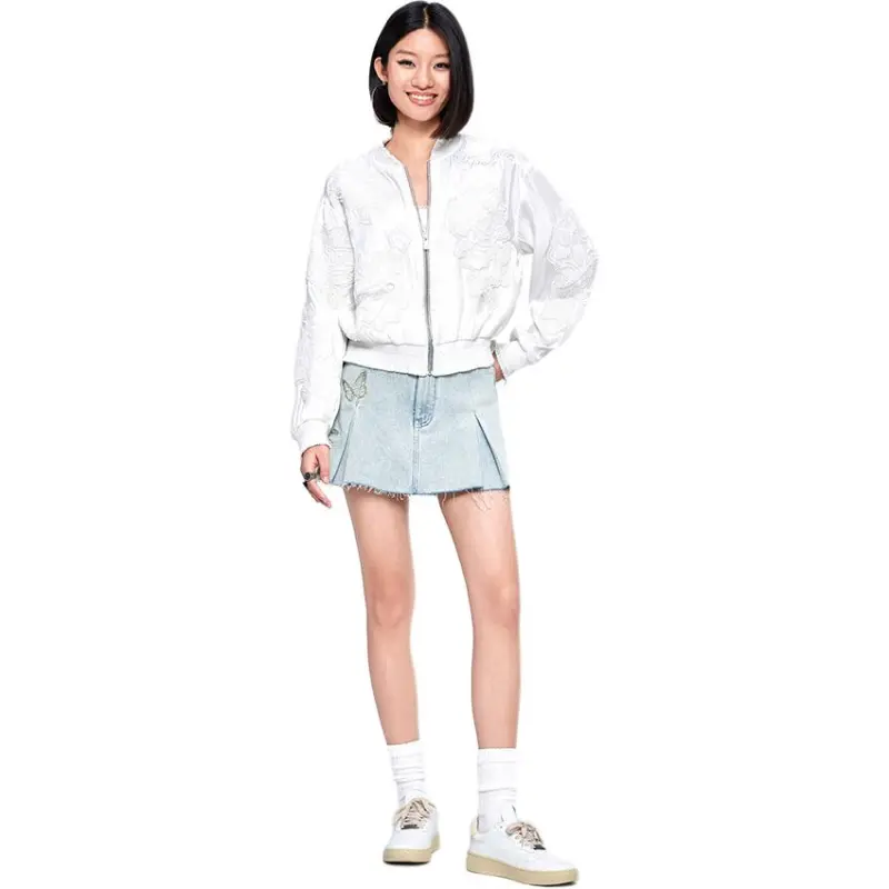 Ed Hardy SS25 Baseball Jacket Women's-2