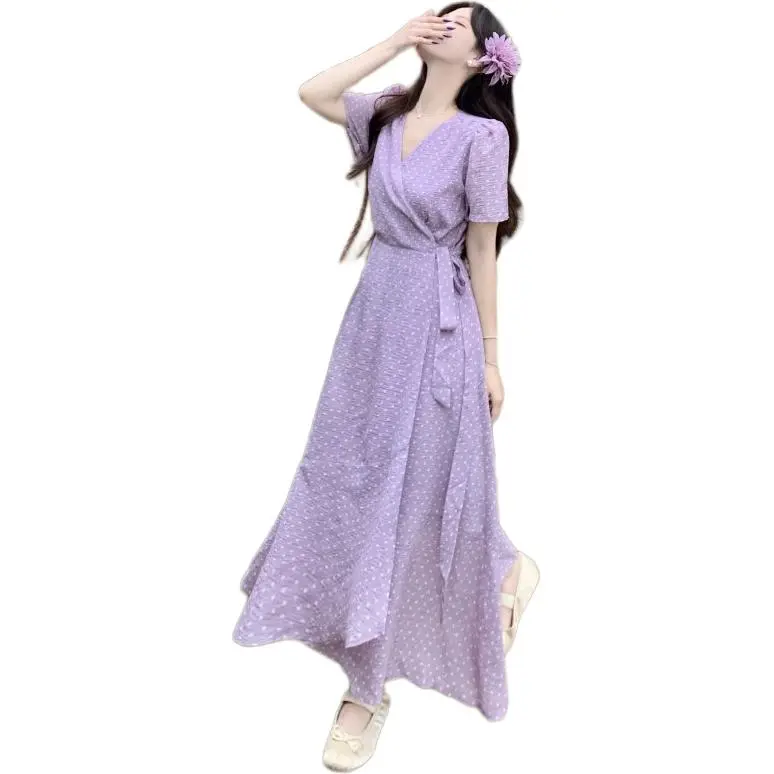 Mu Xiao Xin Short Sleeved Dress Women's-1