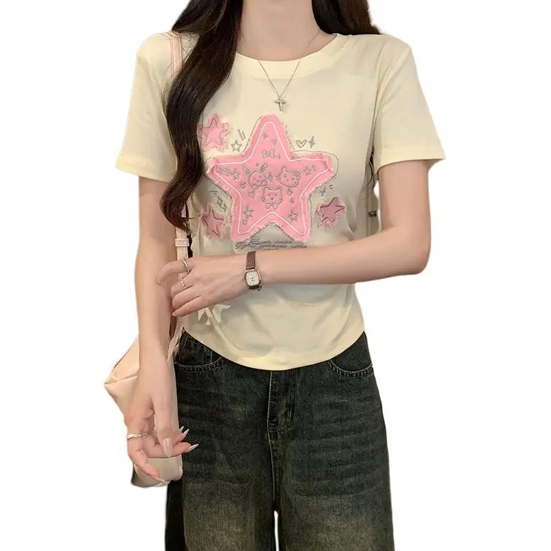 Mu Xiao Xin Set in Sleeve T Shirt Women's-7