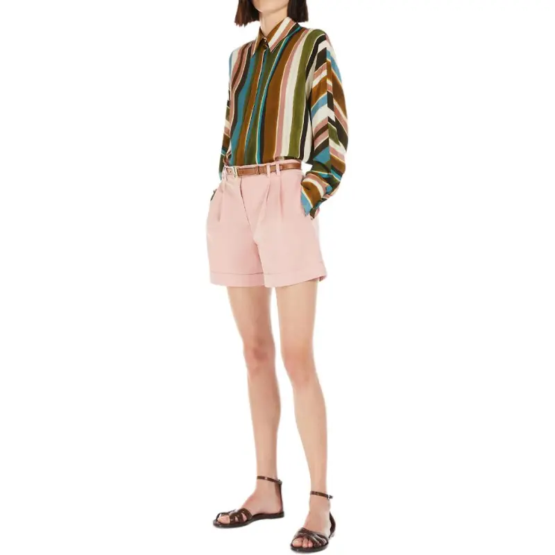 MaxMara Studio Casual Shorts Women's Pink-3