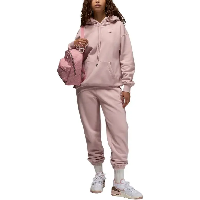 JORDAN Flight Fleece Women's Satin Lined Pullover Hoodie-1