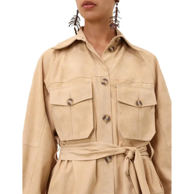 Zimmermann SS25 Trench Coat Women's Brown-6