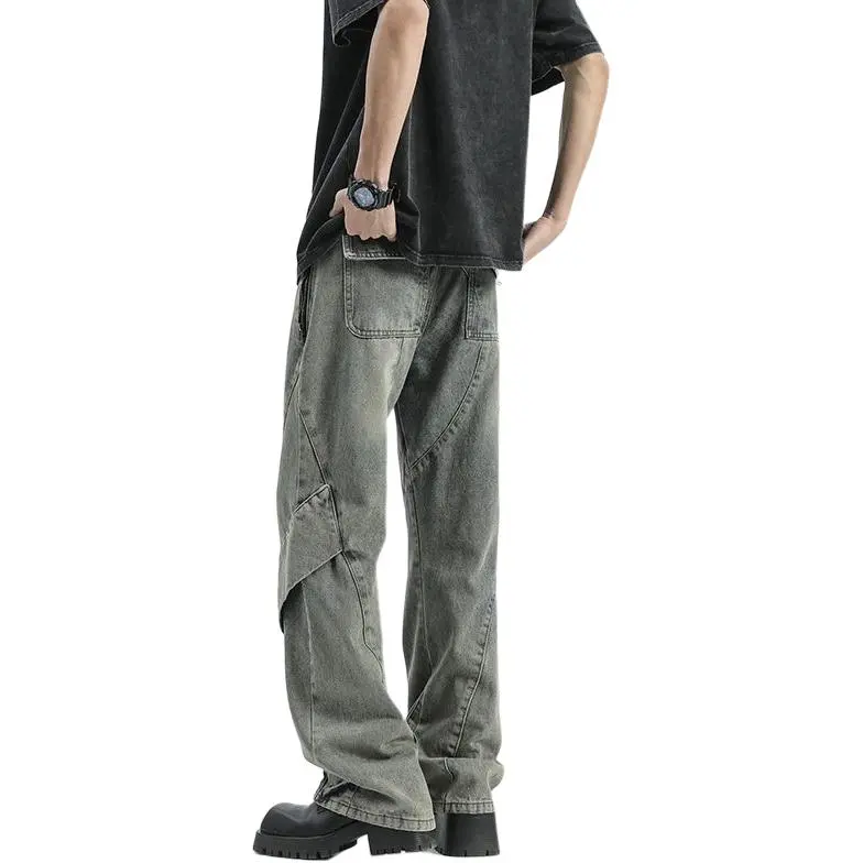 BLANC & ECLARE Versatile Casual Jeans Unisex Vintage-0