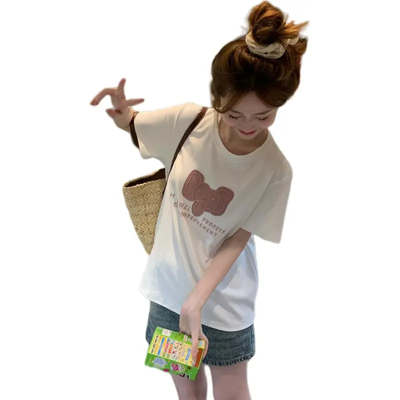 Mu Xiao Xin Set in Sleeve T Shirt Women's-8