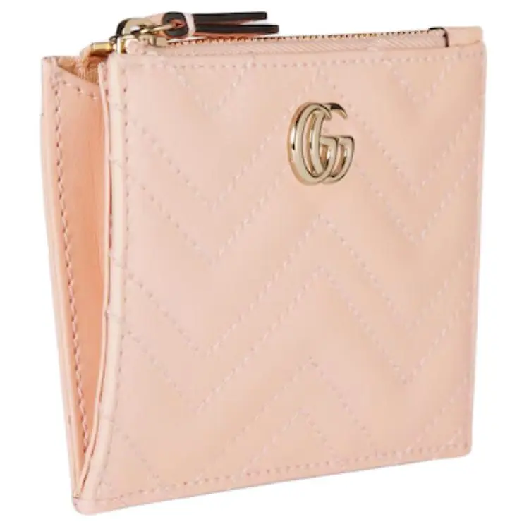 GUCCI Leather Key Pouch Women's Light Pink-2