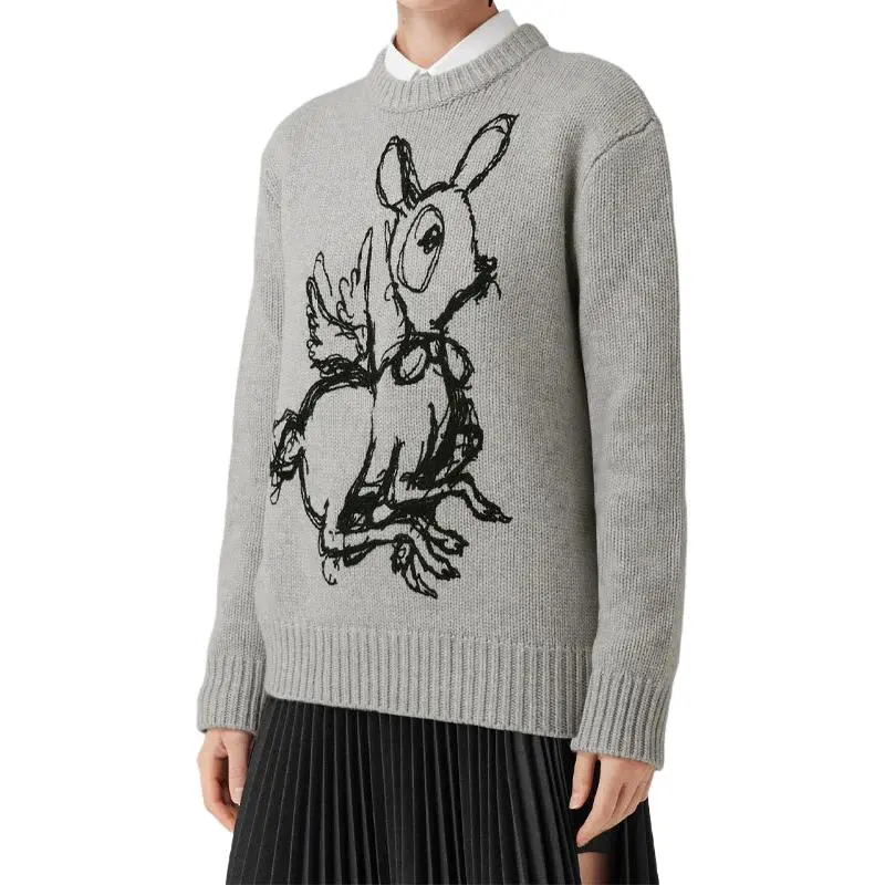 Burberry FW22 Sweater Women's Gray-1