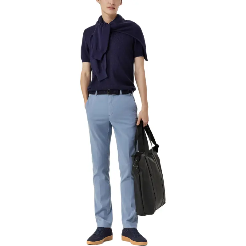 Canali Knitted Polo Shirt-1