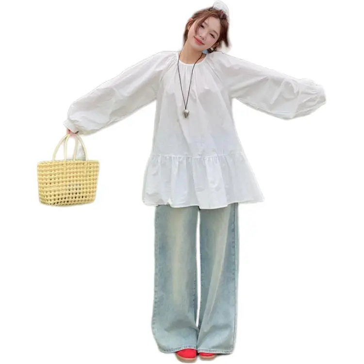 Mu Xiao Xin Long Sleeved Dress Women's-4