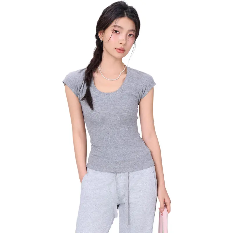 SLEEP AT 11 T Shirts Women's Gray-2
