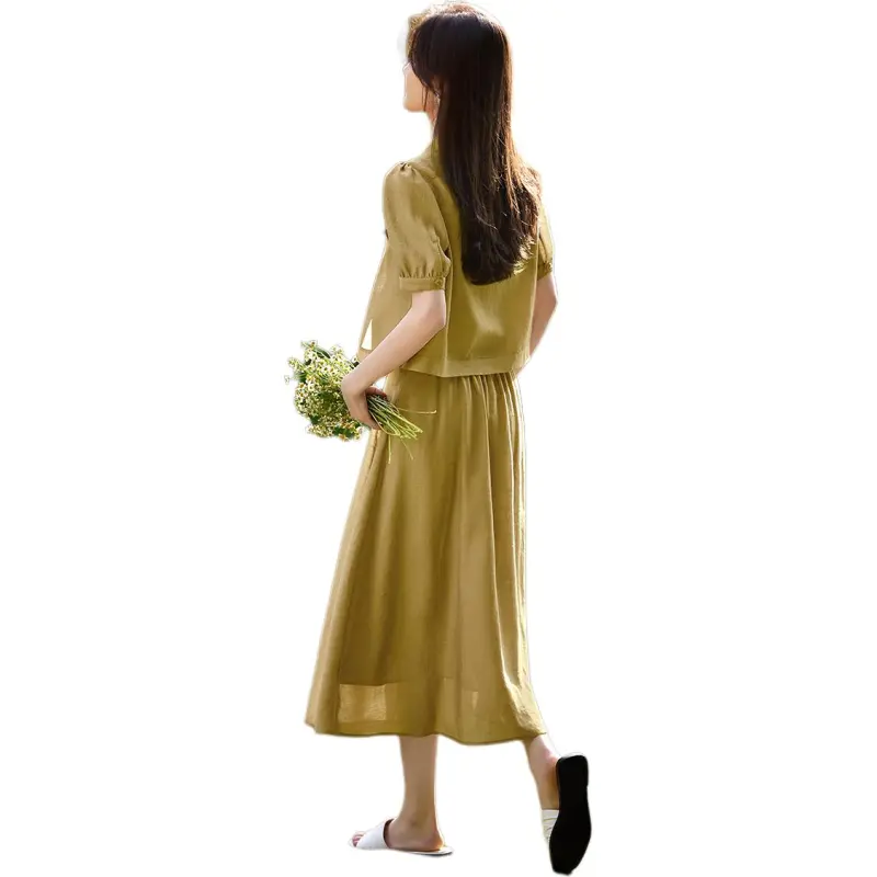 XWI SS24 Skirt Set Women's Yellow Green-0