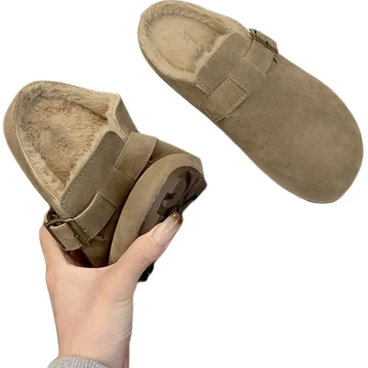 Qiao Anju Home Slippers Brown Gray-9