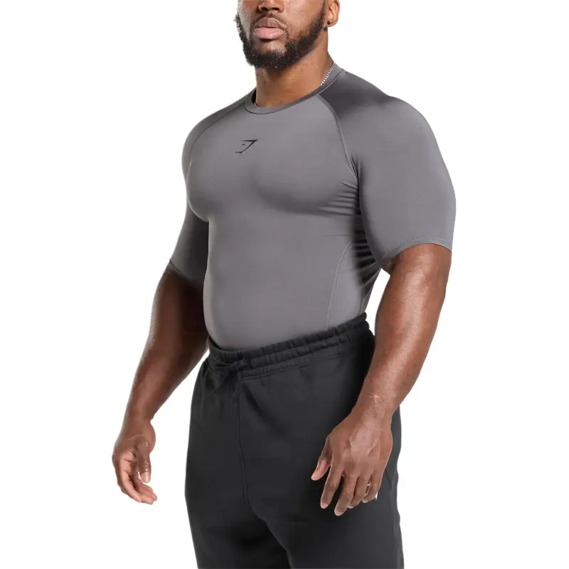 GYMSHARK Element Baselayer T Shirt Men's Dark Gray-2